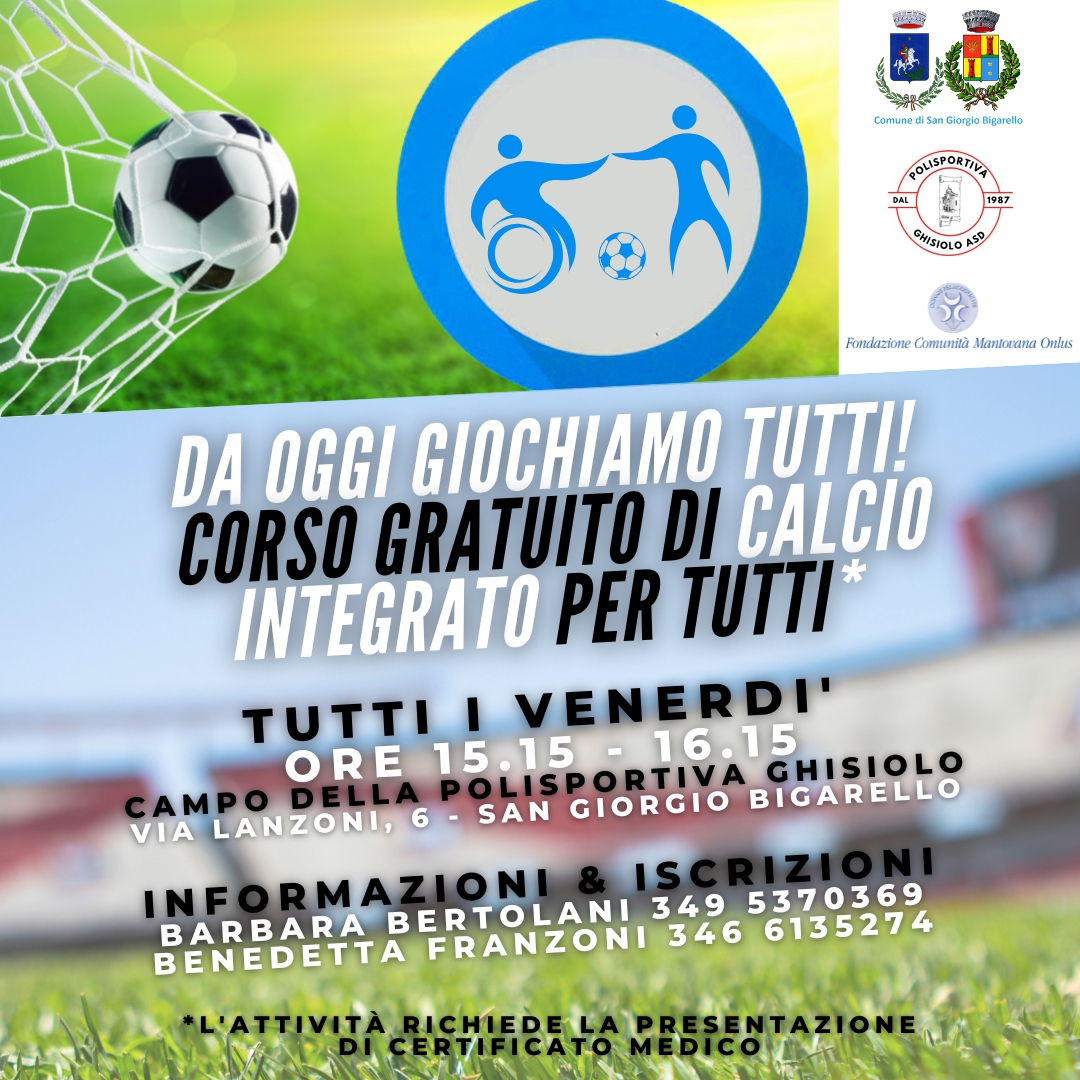 Da oggi giochiamo tutti! - Corsi di calcio integrato