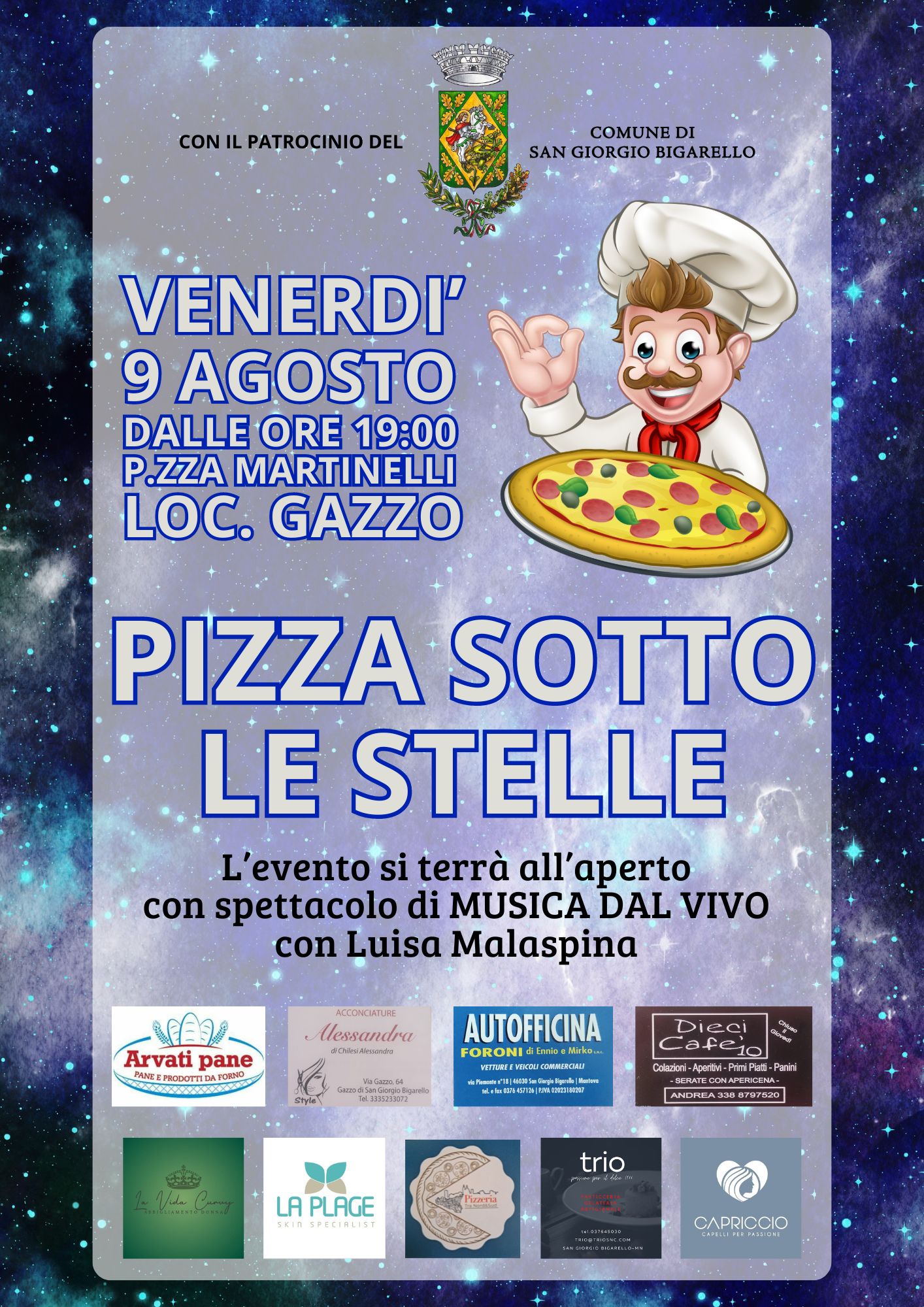 Pizza sotto le stelle