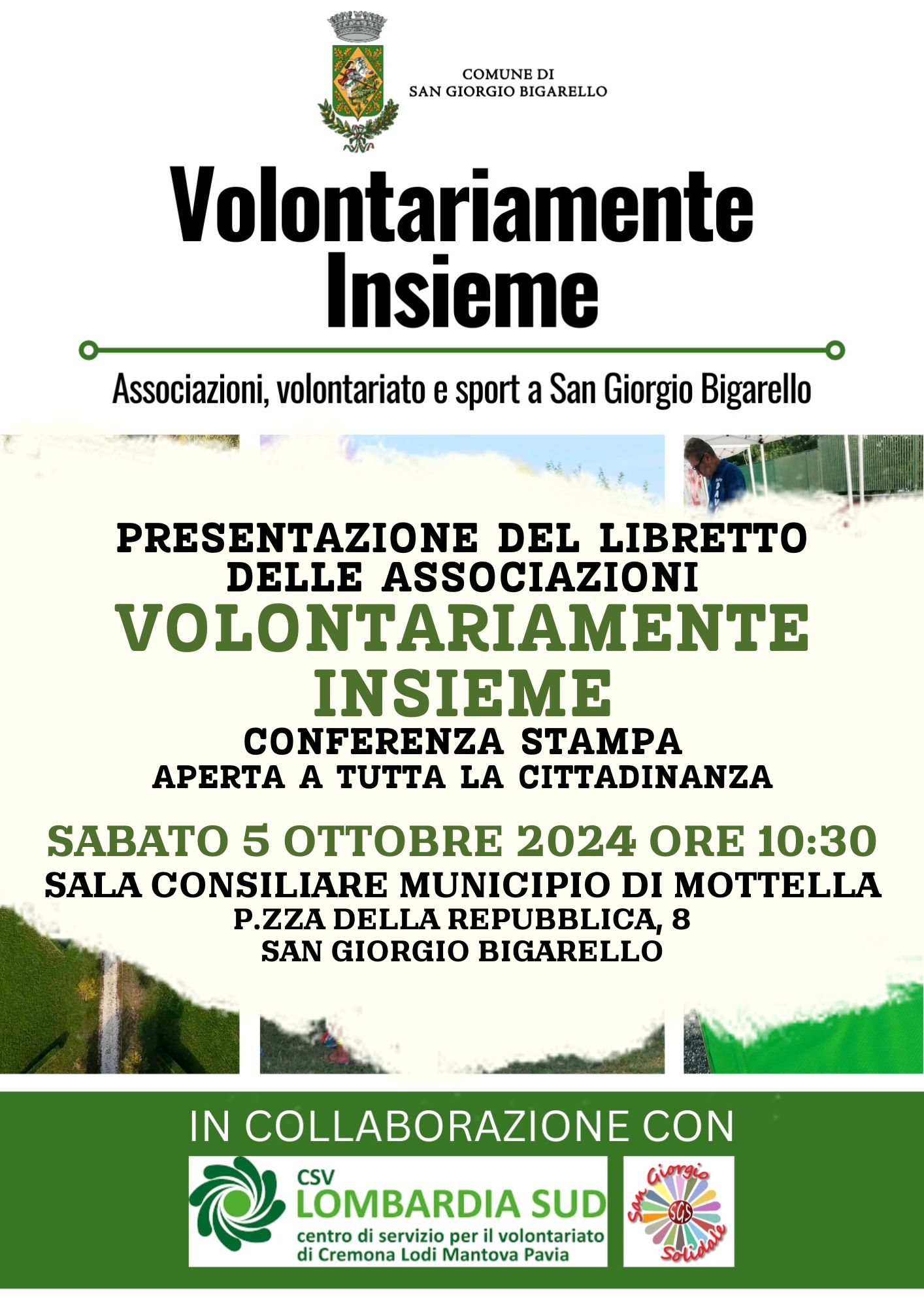 Presentazione del libretto delle associazioni Volontariamente Insieme