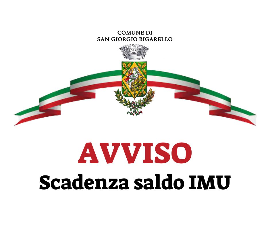 Avviso scadenza saldo IMU 2024