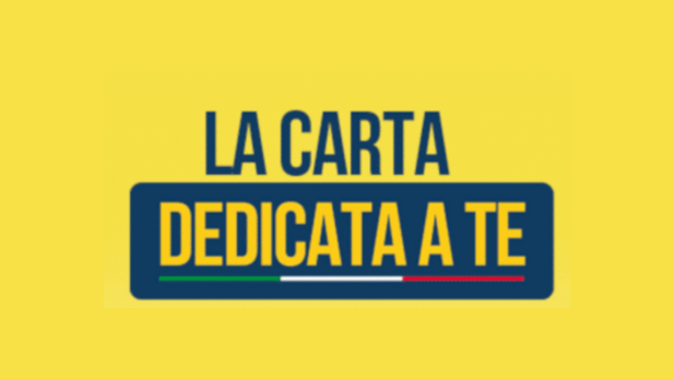 Carta dedicata a te 2024 - Pubblicazione elenco dei beneficiari