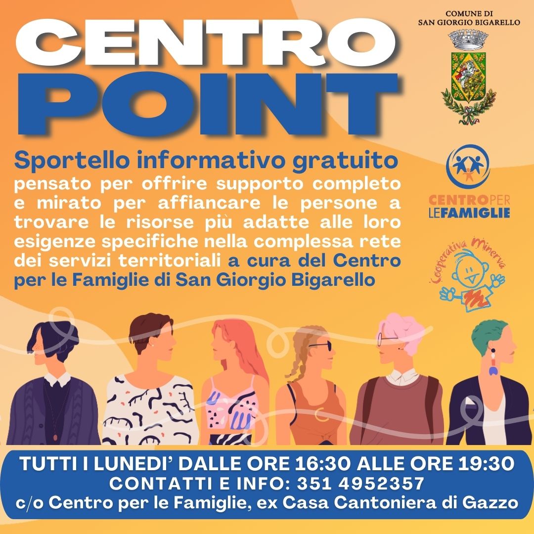 Centro Point: il nuovo sportello del Centro per le Famiglie