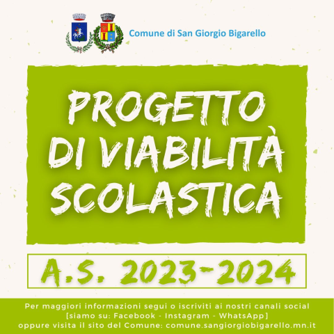 Progetto di viabilità scolastica - A.S. 2023/24