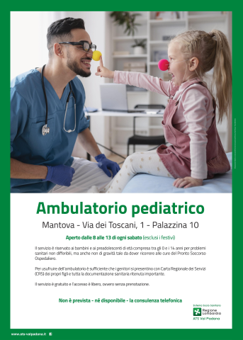 Apertura ambulatorio pediatrico a Mantova
