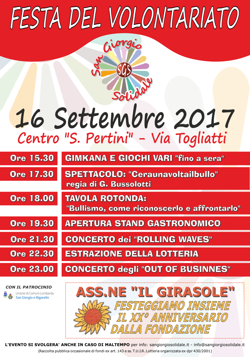 Festa del Volontariato 2017