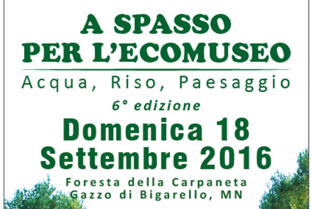 A spasso per l'Ecomuseo 6° edizione, 18 settembre 2016 in Carpaneta