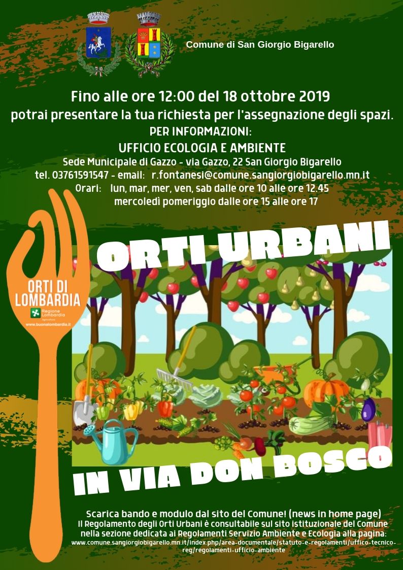 Bando Assegnazione Orti Urbani