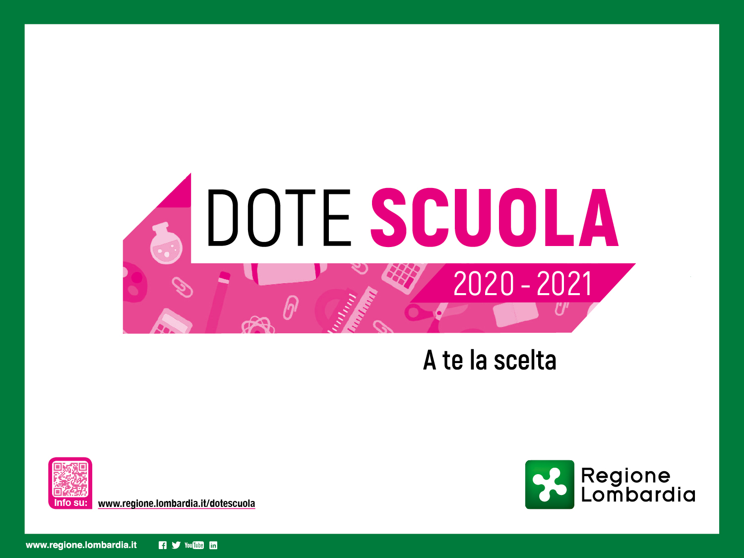 Informazioni Dote Scuola 2020/2021