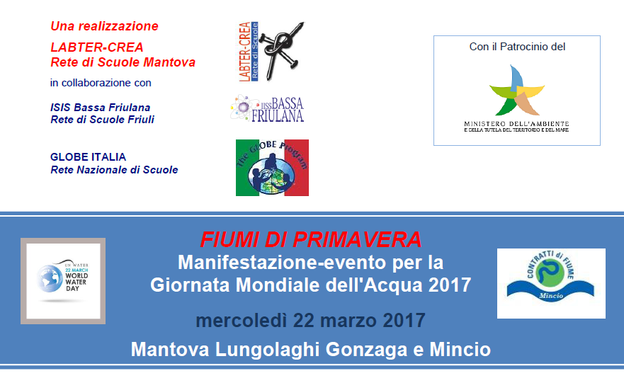 Invito alla manifestazione: Fiumi di Primavera 2017 - Giornata Mondiale dell'acqua 