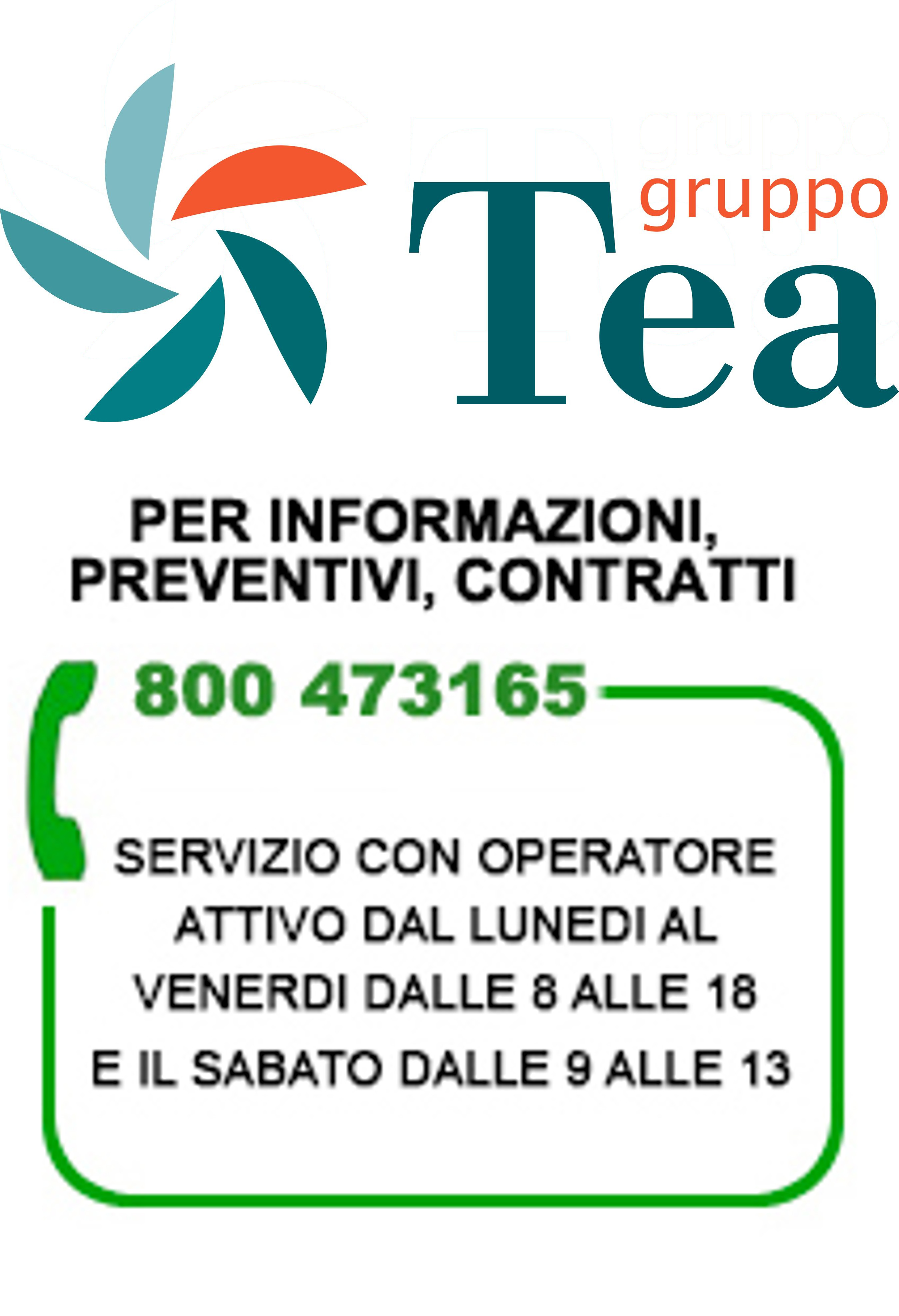 Numero Verde di TEA spa è accessibile gratuitamente anche da cellullare	