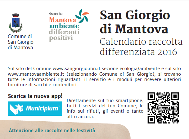Inizio distribuzione sacchetti ed ecocalendario 2016 rifiuti