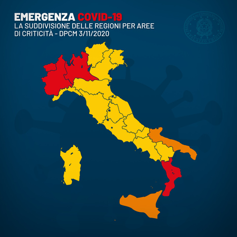 Aggiornamenti emergenza Covid-19: DPCM del 3 novembre 2020