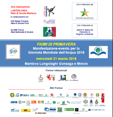 Invito alla manifestazione: Fiumi di Primavera 2018 - Giornata Mondiale dell'acqua  
