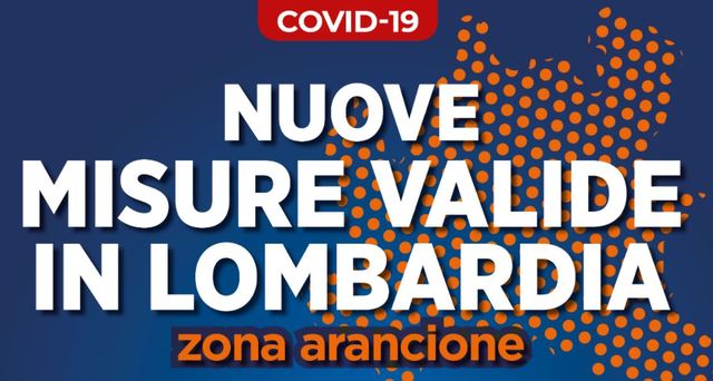 Aggiornamenti emergenza Covid-19: a partire da domenica 29 novembre la Lombardia è in “zona Arancione” – Info Uffici Comunali