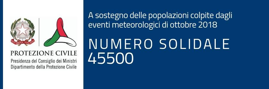 Maltempo: numero solidale esteso a tutte le regioni colpite