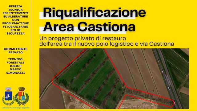 Riqualificazione dell’area privata tra via Castiona e il nuovo polo logistico: la perizia tecnica 