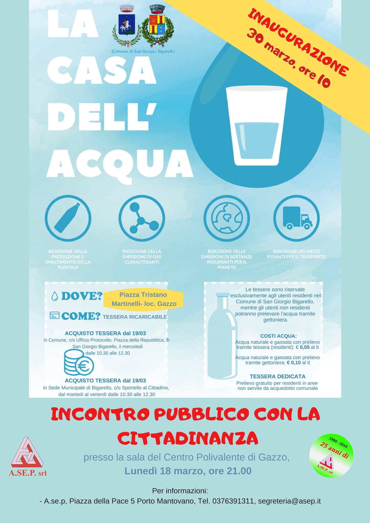 Presentazione nuova Casa dell'Acqua