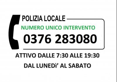 Contatto Telefonico Polizia Locale per Segnalazioni